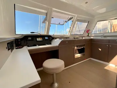 San Marco, a Bali Catspace catamaran at Đuraševići, Montenegro