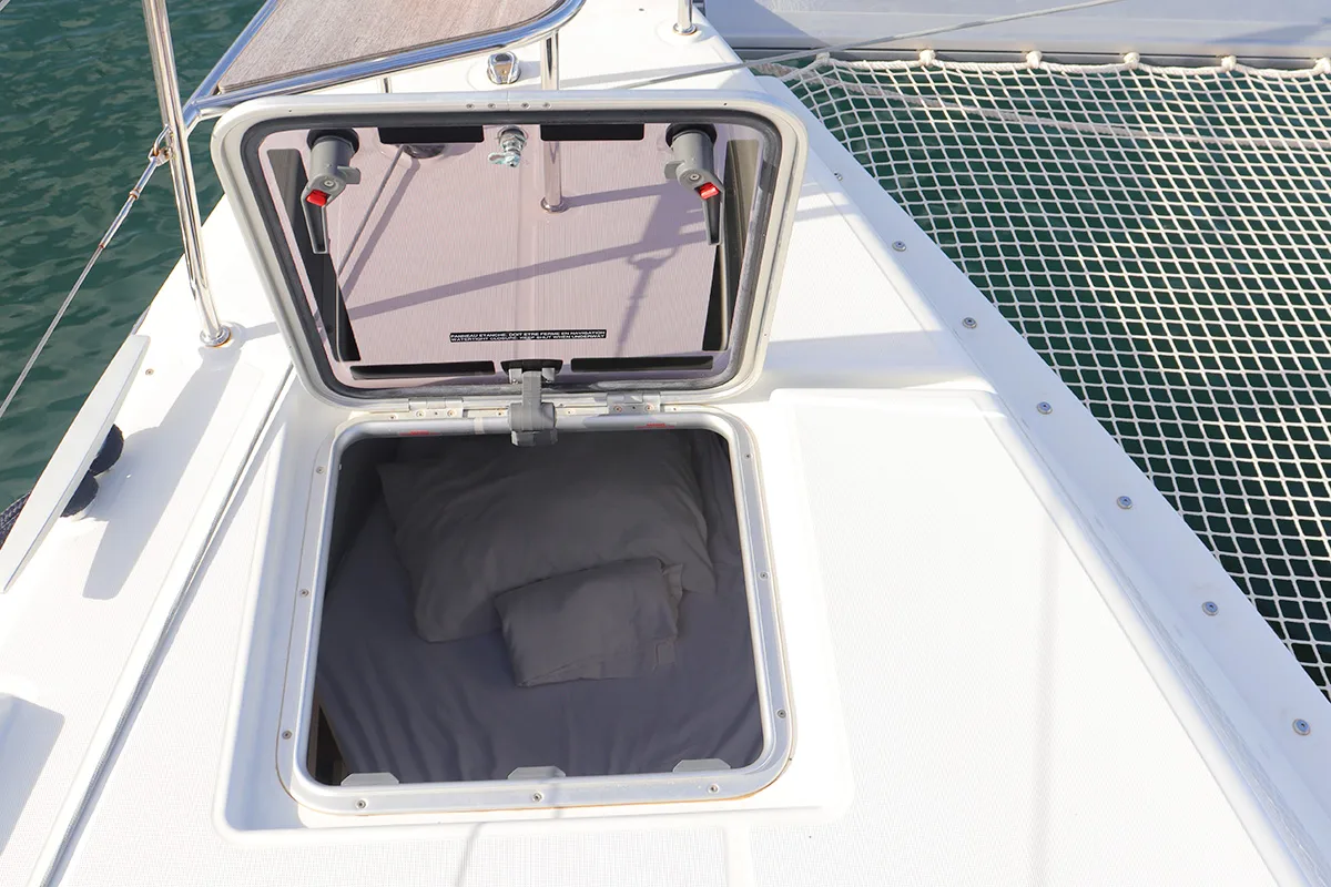 Cabin on Endless Joy, a Lagoon 46 catamaran at Road Town, British Virgin Islands
