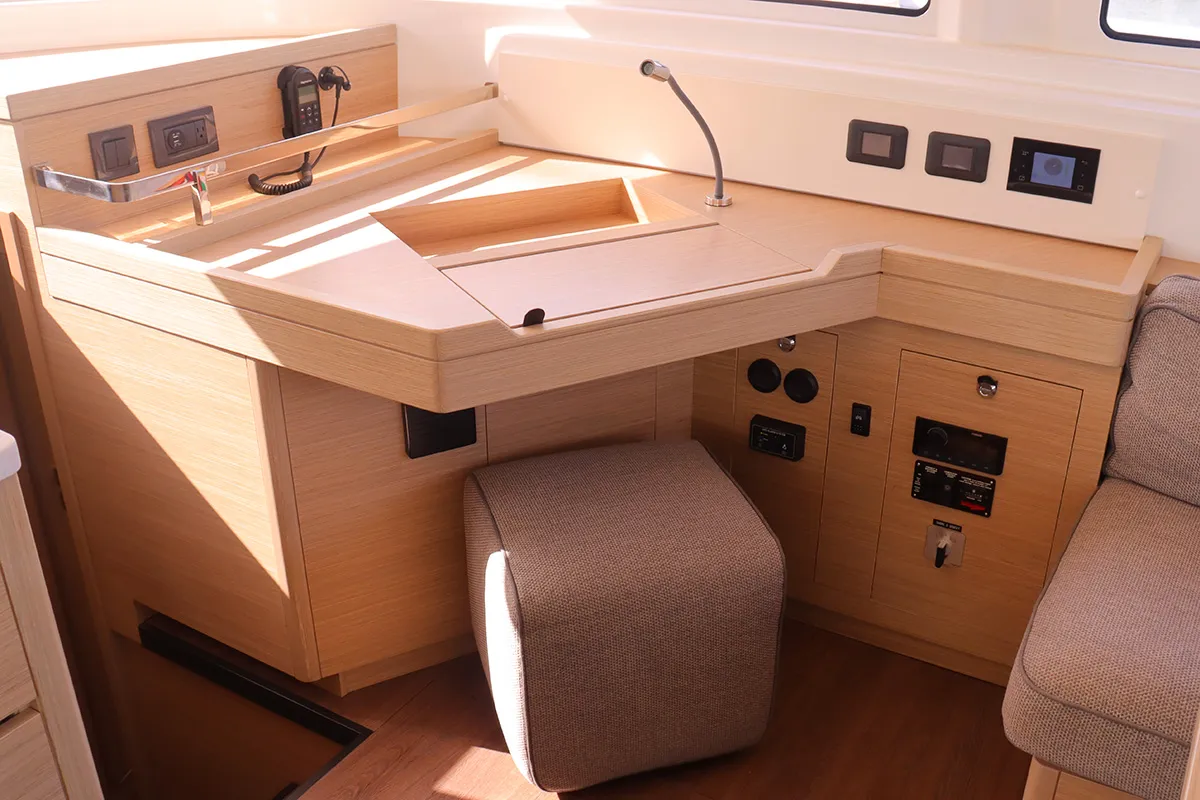 Salon of Endless Joy, a Lagoon 46 catamaran at Road Town, British Virgin Islands