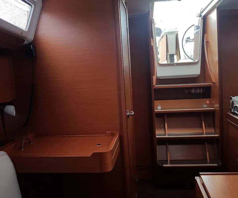 Salon of Krka, a Dufour 360 Grand Large sailboat at Dubrovnik, Croatia