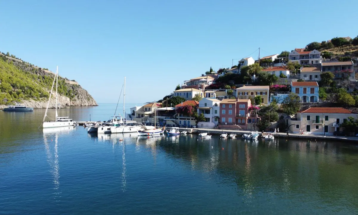 Freedom, a Hanse Yachts Moody 54 DS sailboat at Kontokali, Greece