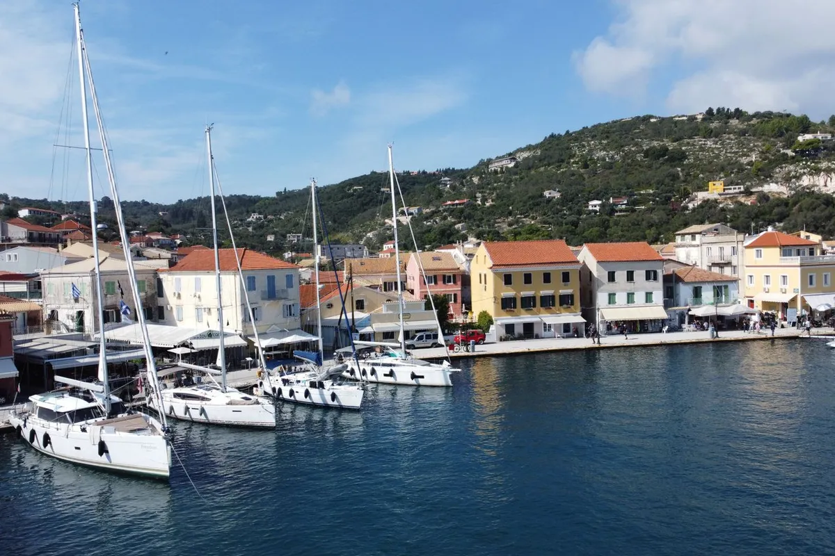 Freedom, a Hanse Yachts Moody 54 DS sailboat at Kontokali, Greece
