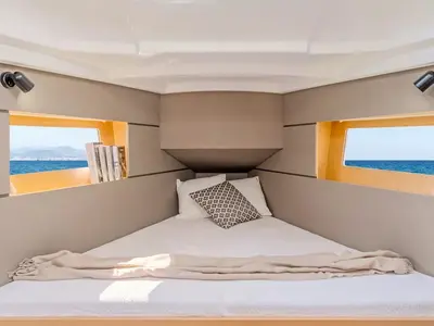 Cabin on Blondi, a Beneteau Oceanis 35 sailboat at Marmaris, Turkey