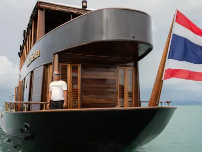 Cabin on Maha Bhetra, a Motoryacht motor yacht at Mai Khao, Thailand