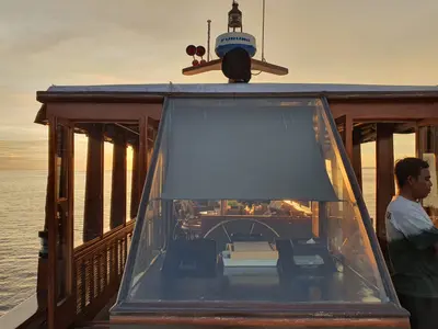 Cockpit of Maha Bhetra, a Motoryacht motor yacht at Mai Khao, Thailand