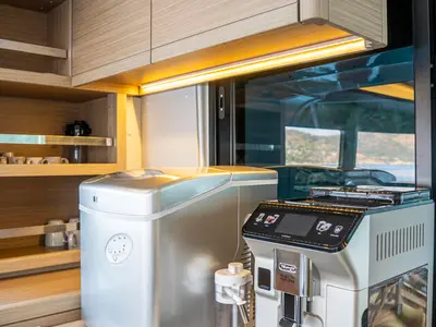 Galley of Albatros Escape, a Lagoon 46 catamaran at Fethiye, Turkey