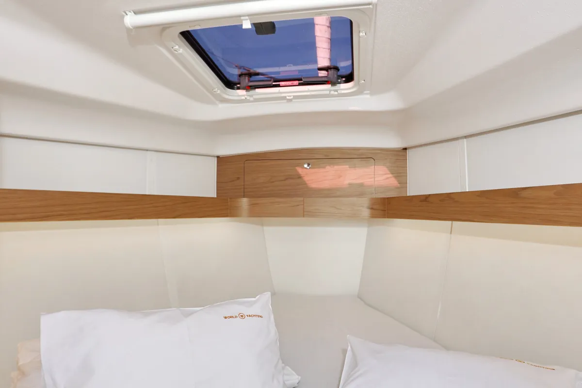 Cabin on Hulk, a Elan Impression 40 sailboat at Grad Šibenik, Croatia