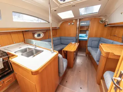 Salon of Ageras, a Elan 38 sailboat at Preveza, Greece