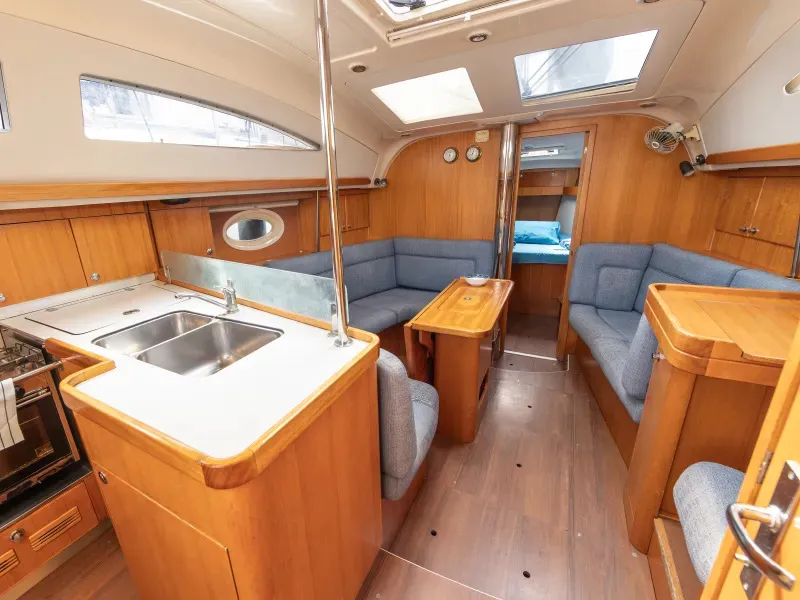 Salon of Ageras, a Elan 38 sailboat at Preveza, Greece