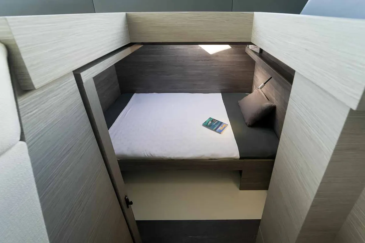 Cabin on Family 2.0, a Fountaine Pajot MY6 catamaran at Grad Šibenik, Croatia
