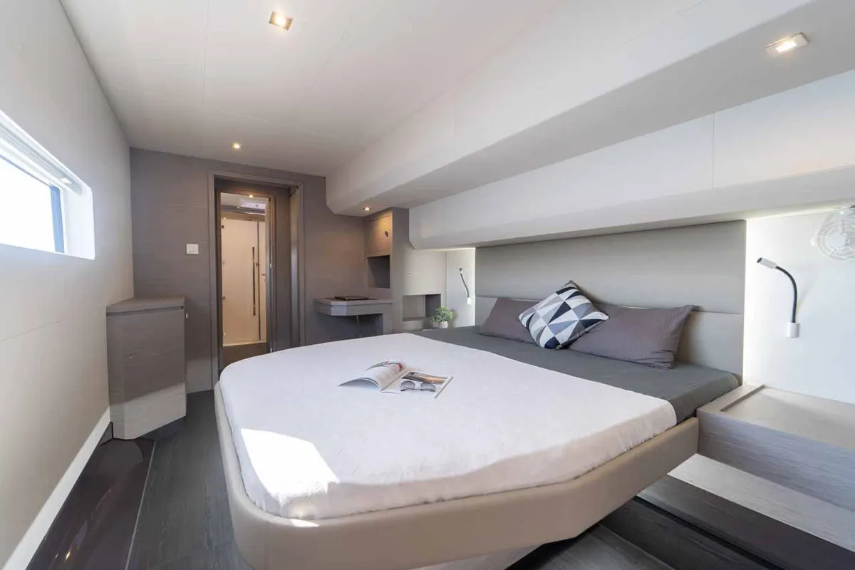 Cabin on Family 2.0, a Fountaine Pajot MY6 catamaran at Grad Šibenik, Croatia
