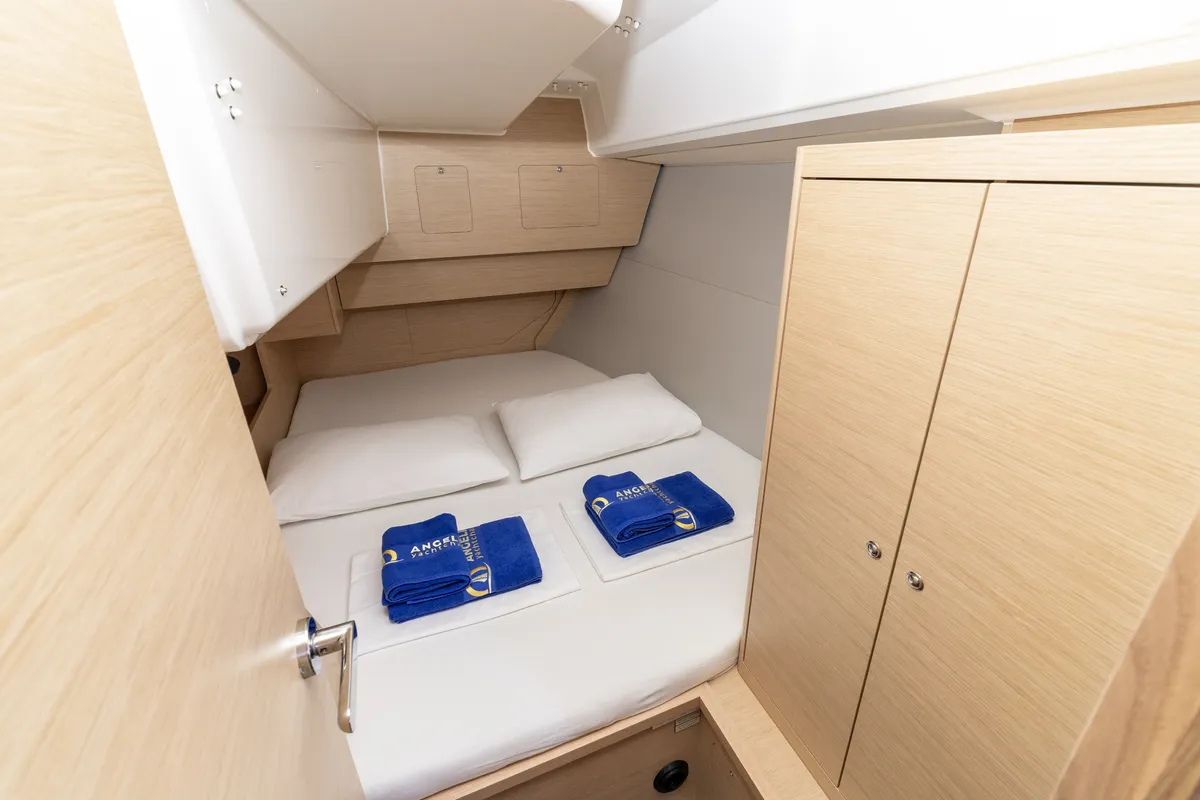 Cabin on Nessie, a Dufour 37 sailboat at Grad Biograd na Moru, Croatia