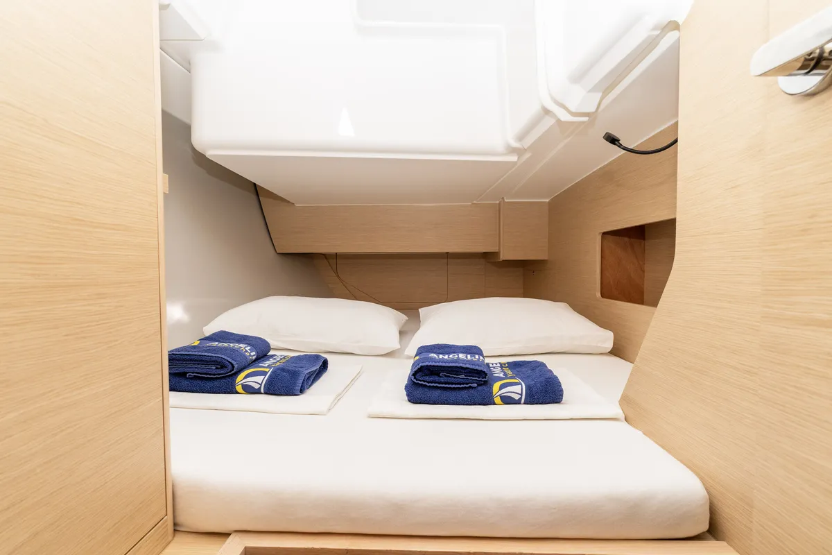 Cabin on Nessie, a Dufour 37 sailboat at Grad Biograd na Moru, Croatia