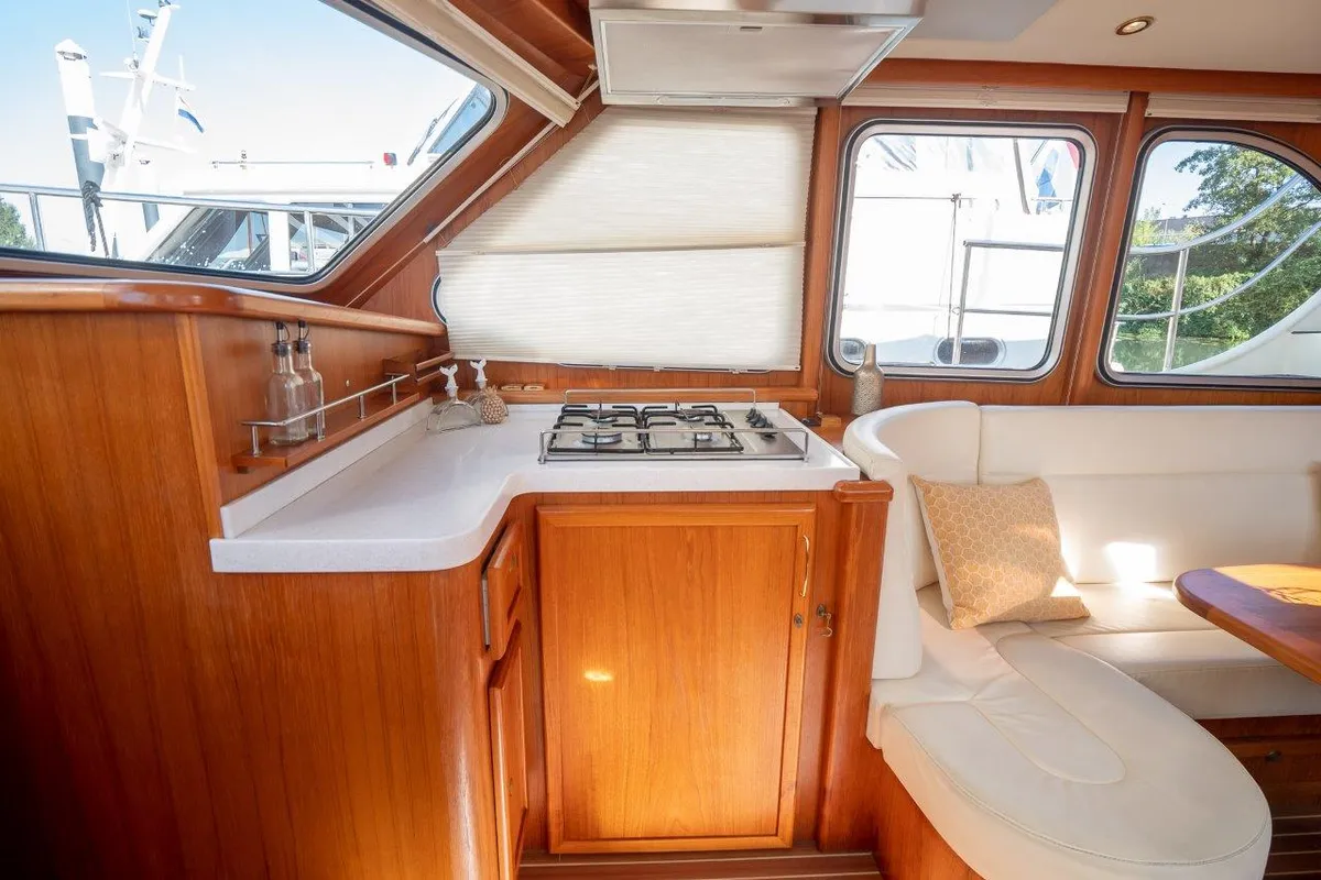 Galley of Us Schipp, a De Drait DeLuxe 42 motorboat at Akkrum, Netherlands