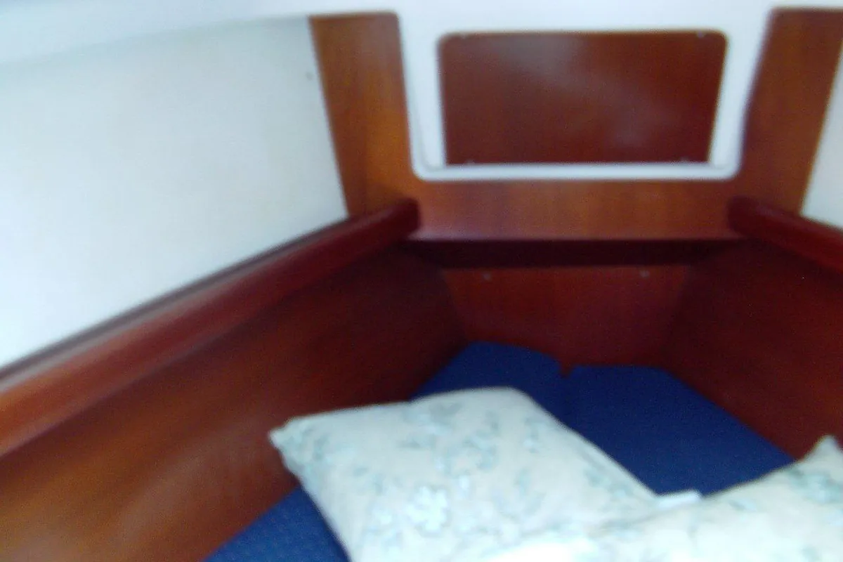 Cabin on GRDELIN, a Beneteau Oceanis 331 sailboat at Grad Trogir, Croatia