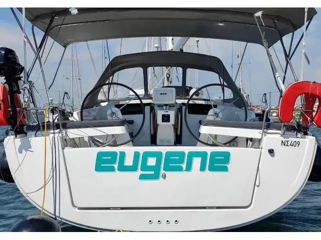 Exterior view of Eugene, a Hanse 418 sailboat at Municipal Unit of Ellomenos, Greece