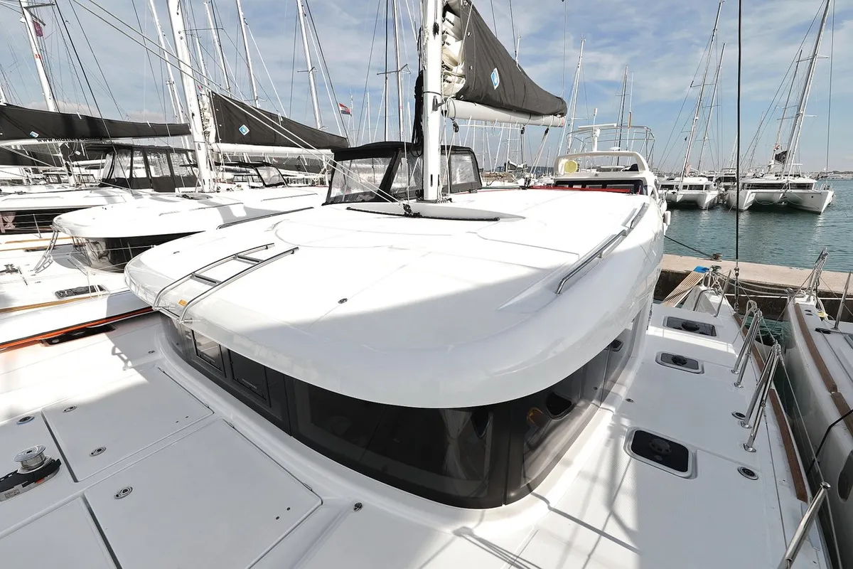 Exterior view of Tom & Jerry, a Lagoon 40 catamaran at Općina Sukošan, Croatia