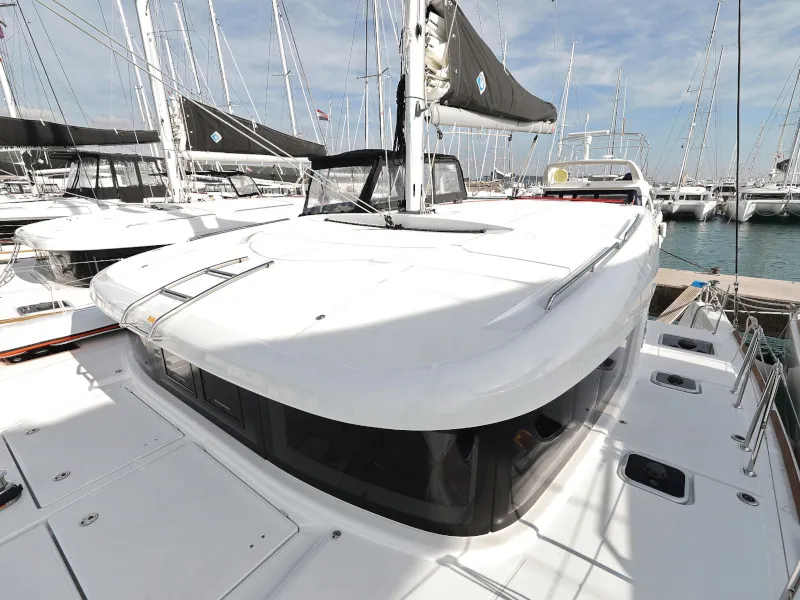 Exterior view of Tom & Jerry, a Lagoon 40 catamaran at Općina Sukošan, Croatia