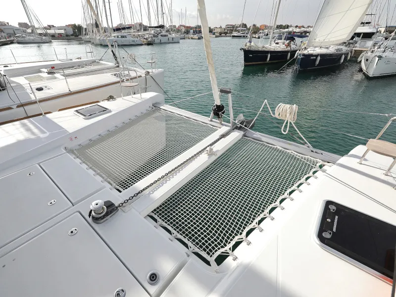 Deck of Tom & Jerry, a Lagoon 40 catamaran at Općina Sukošan, Croatia