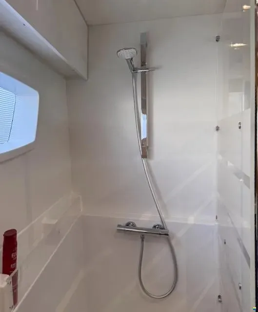 Head on Kahuna, a Fountaine Pajot Astrea 42 Maestro catamaran at Toulon, France