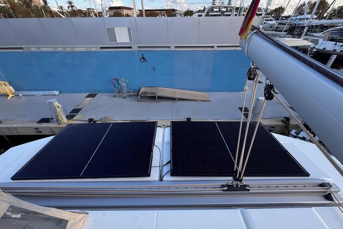 Kahuna, a Fountaine Pajot Astrea 42 Maestro catamaran at Toulon, France