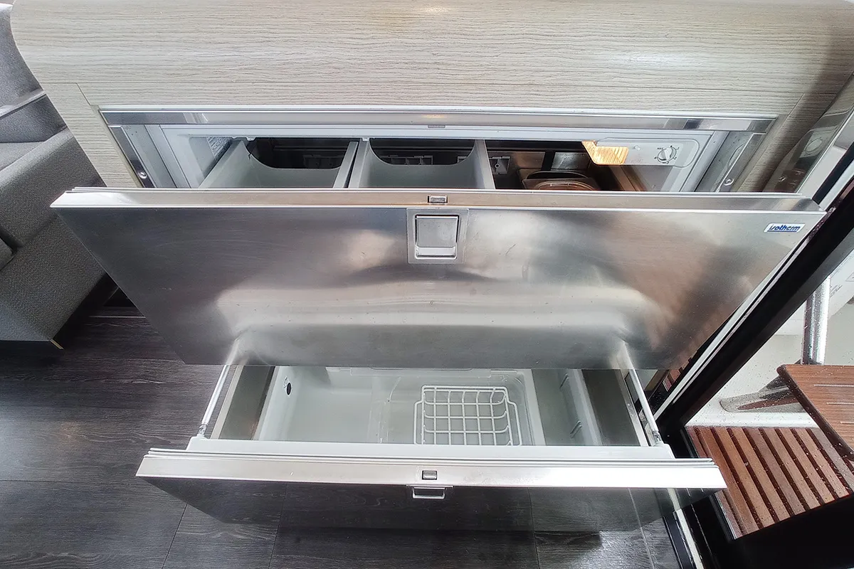 Galley of Coco, a Fountaine Pajot Elba 45 catamaran at Seget Donji, Croatia