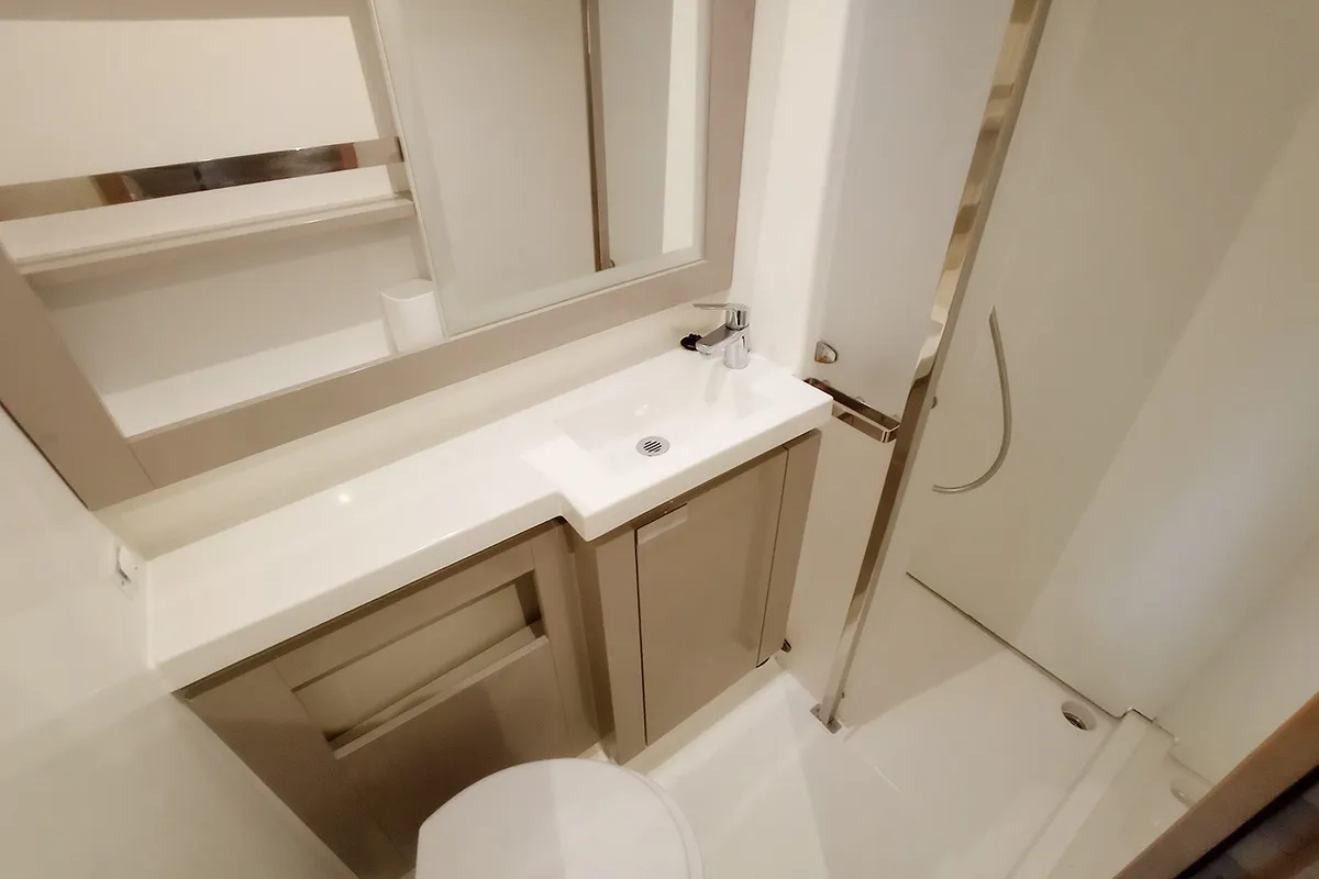 Head on Coco, a Fountaine Pajot Elba 45 catamaran at Seget Donji, Croatia