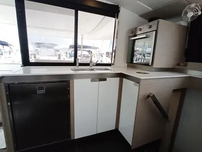 Galley of Coco, a Fountaine Pajot Elba 45 catamaran at Seget Donji, Croatia