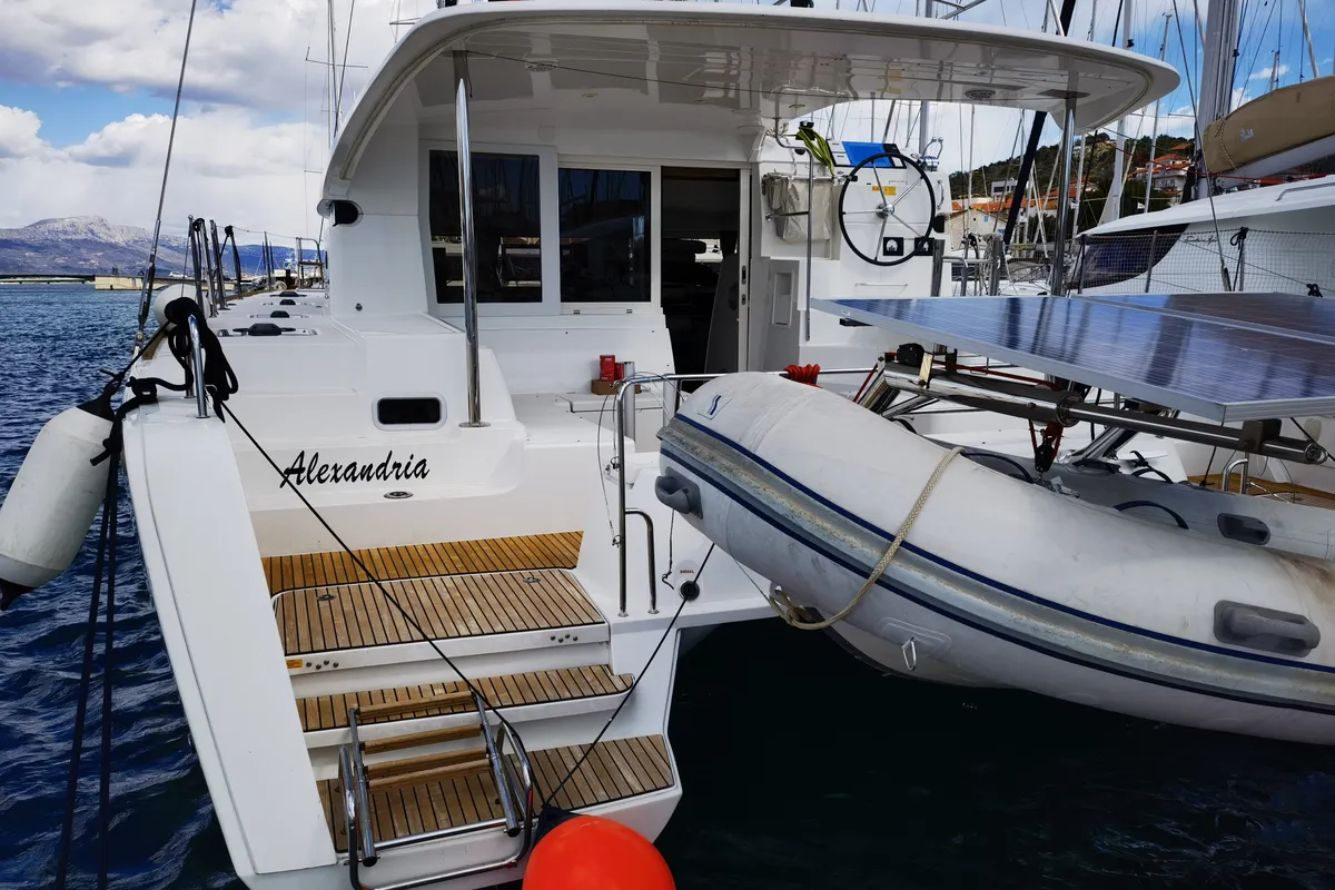 Exterior view of ALEXANDRIA, a Lagoon 40 catamaran at Općina Sukošan, Croatia
