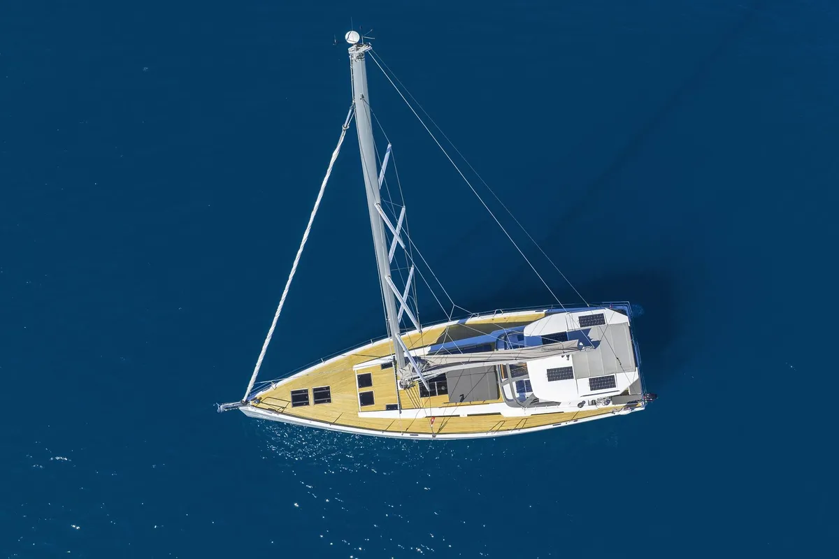 Oceanelle, a Hanse 588 sailboat at Seget Donji, Croatia