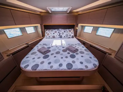 Cabin on Oceanelle, a Hanse 588 sailboat at Seget Donji, Croatia