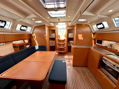 Salon of Simba, a Bavaria Cruiser 46 sailboat at Sukošan, Croatia