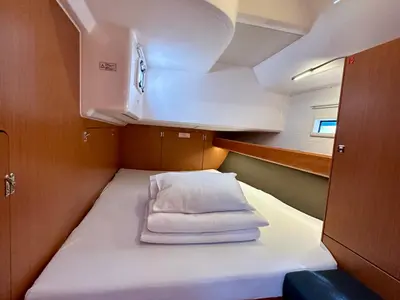 Cabin on Simba, a Bavaria Cruiser 46 sailboat at Sukošan, Croatia