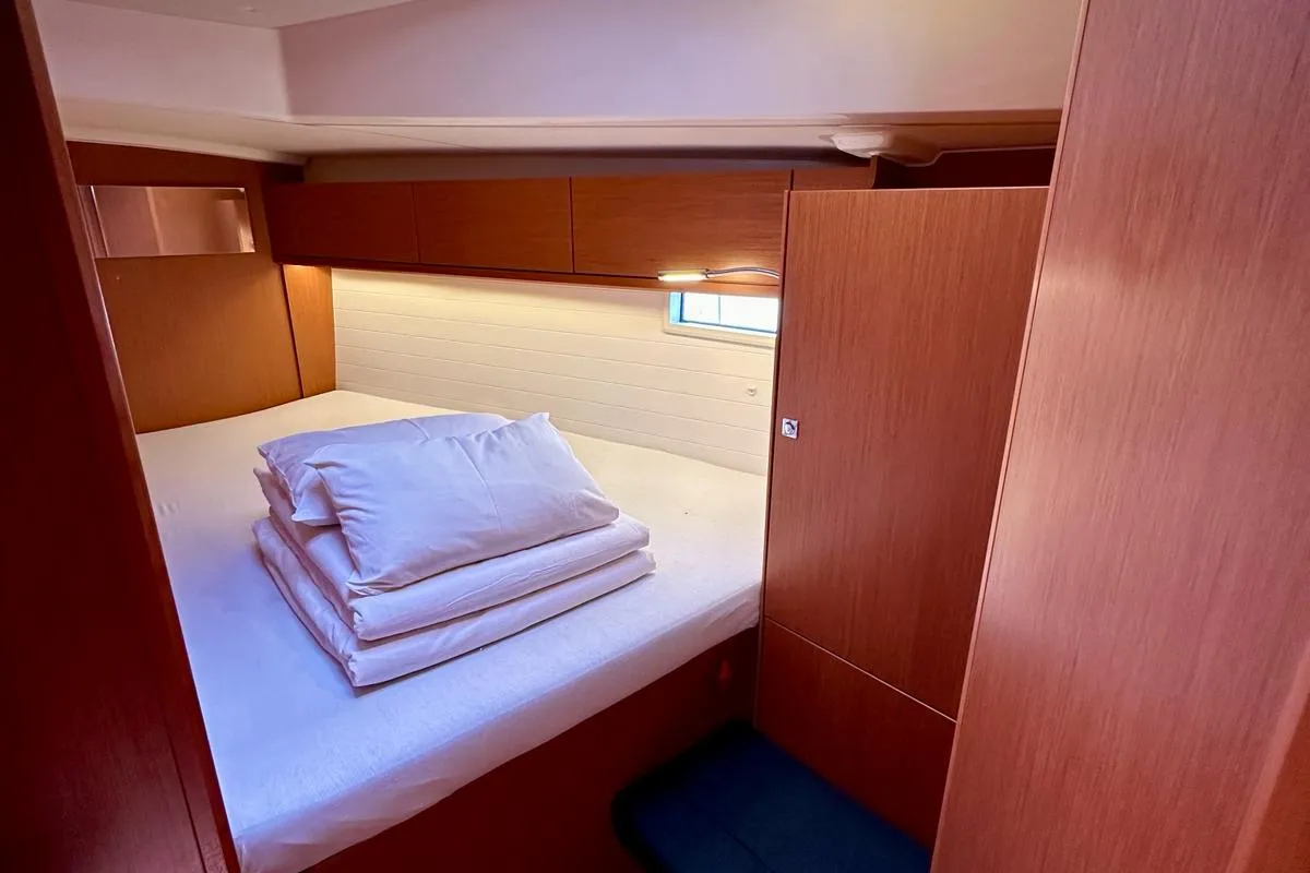 Cabin on Simba, a Bavaria Cruiser 46 sailboat at Sukošan, Croatia