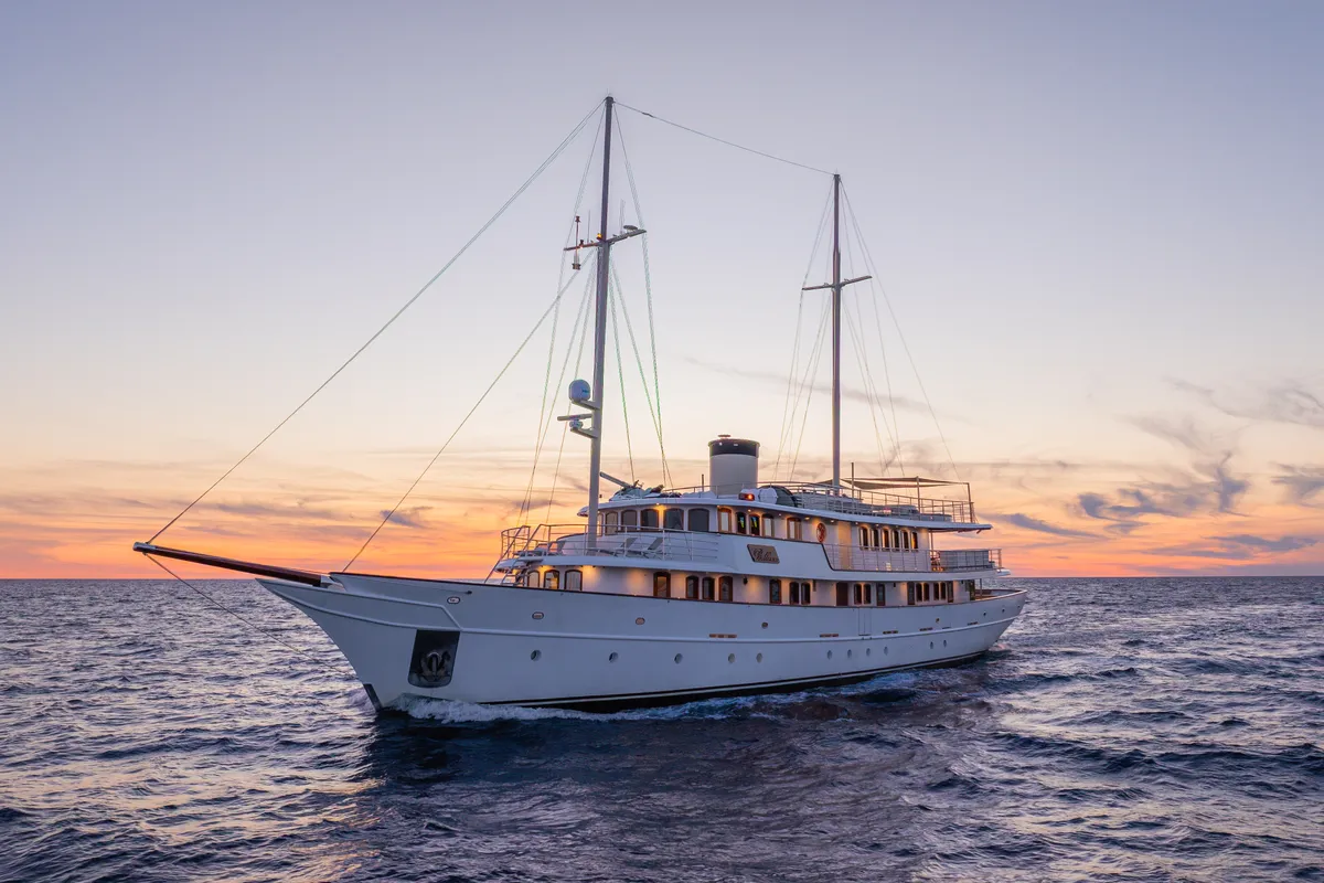 Exterior view of Bellezza, a Motoryacht motor yacht at Split, Croatia