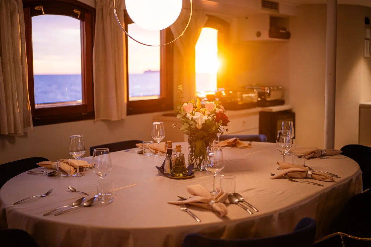 Salon of Bellezza, a Motoryacht motor yacht at Split, Croatia