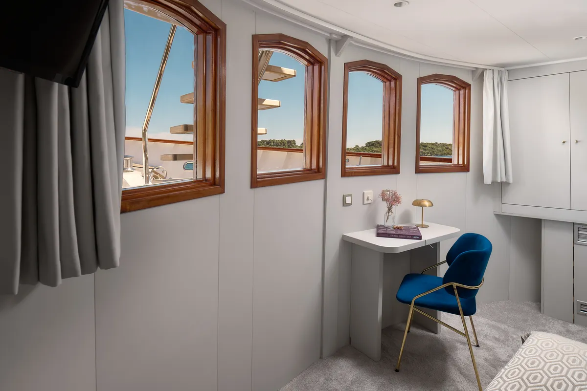 Cabin on Bellezza, a Motoryacht motor yacht at Split, Croatia