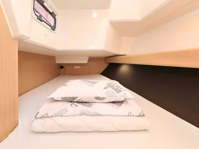 Cabin on Jazz Band, a Bavaria Cruiser 37 sailboat at Pirovac, Croatia
