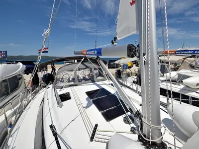 Jazz Band, a Bavaria Cruiser 37 sailboat at Pirovac, Croatia