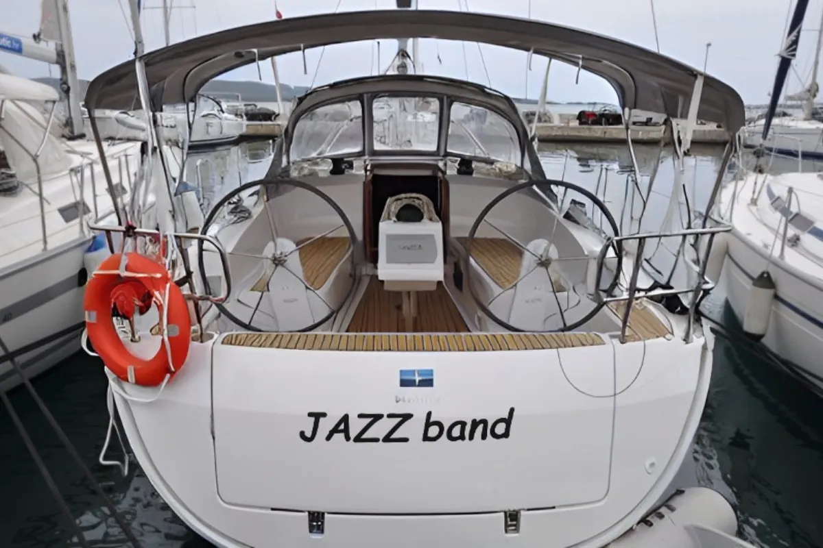 Jazz Band, a Bavaria Cruiser 37 sailboat at Pirovac, Croatia