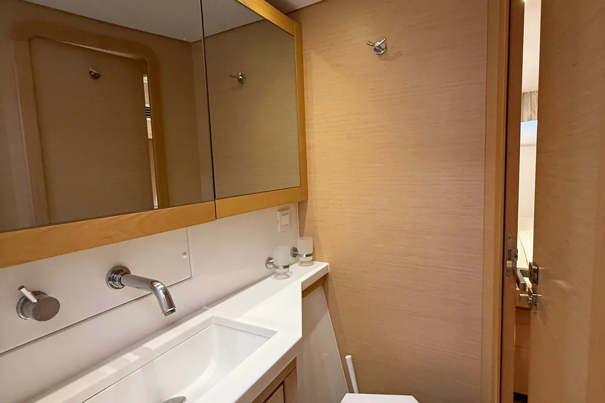 Galley of Lu Lu, a Lagoon 450 F catamaran at Marmaris, Turkey