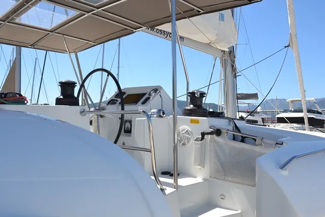 Cabin on Lu Lu, a Lagoon 450 F catamaran at Marmaris, Turkey