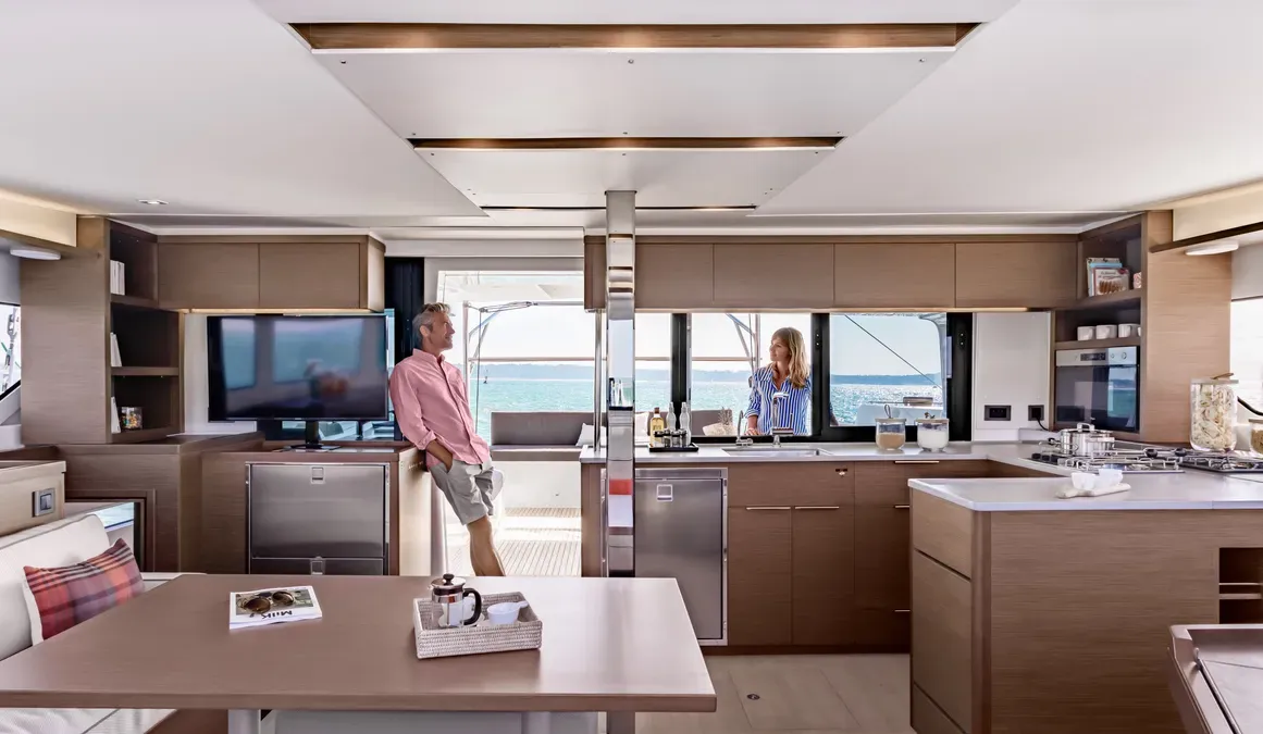 Galley of Theloulisa, a Lagoon 46 catamaran at Ajaccio, France