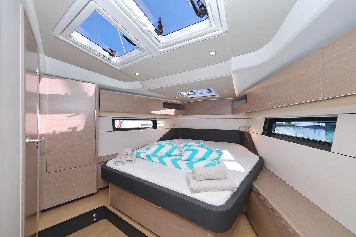 Cabin on Chrisphi, a Hanse 460 sailboat at Seget Donji, Croatia