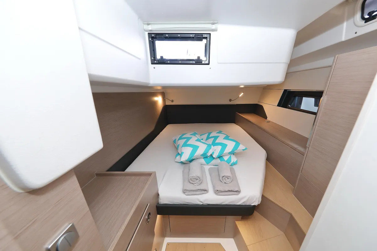 Cabin on Chrisphi, a Hanse 460 sailboat at Seget Donji, Croatia