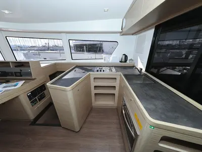 Galley of Equator, a Lagoon 42 catamaran at Općina Sukošan, Croatia