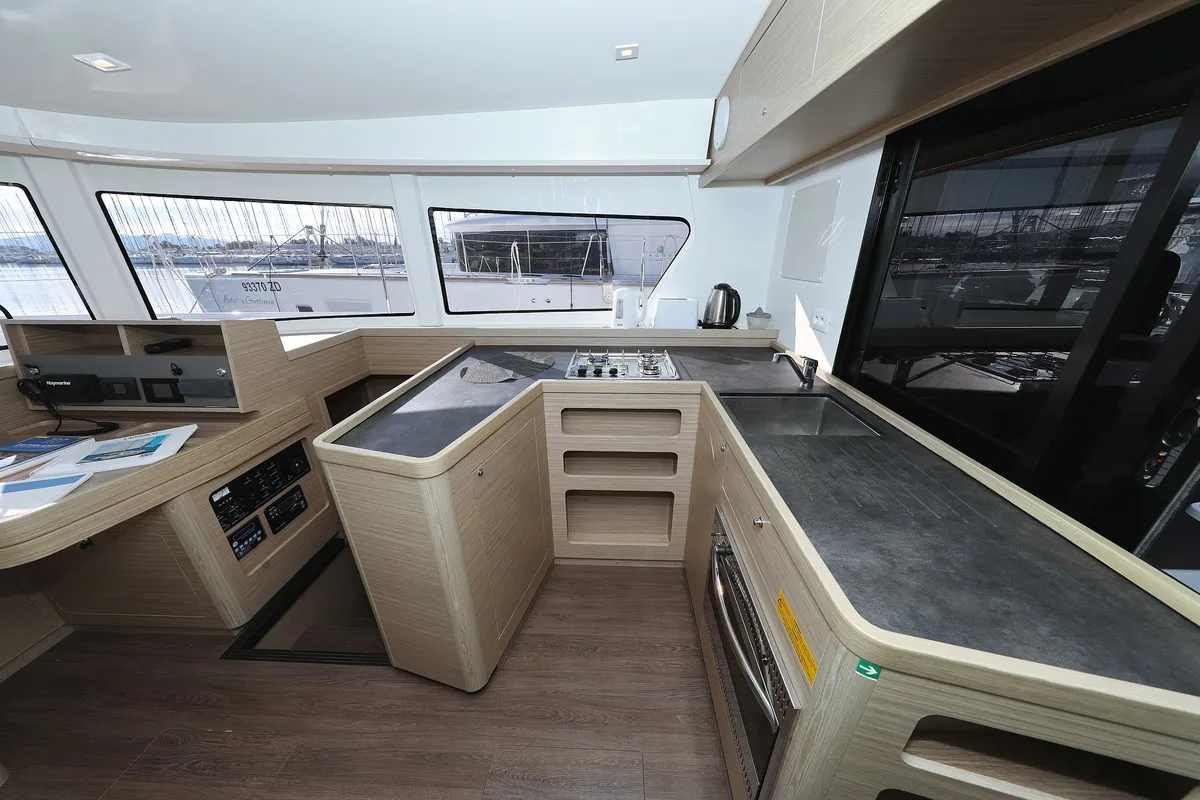 Galley of Equator, a Lagoon 42 catamaran at Općina Sukošan, Croatia