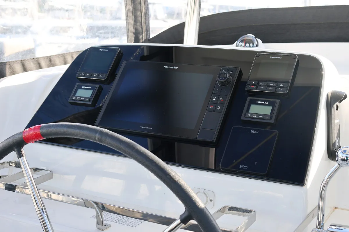 Cockpit of Equator, a Lagoon 42 catamaran at Općina Sukošan, Croatia