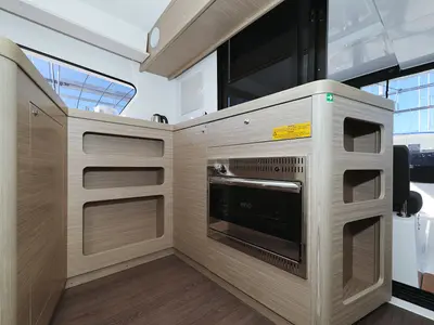 Galley of Equator, a Lagoon 42 catamaran at Sukošan, Croatia
