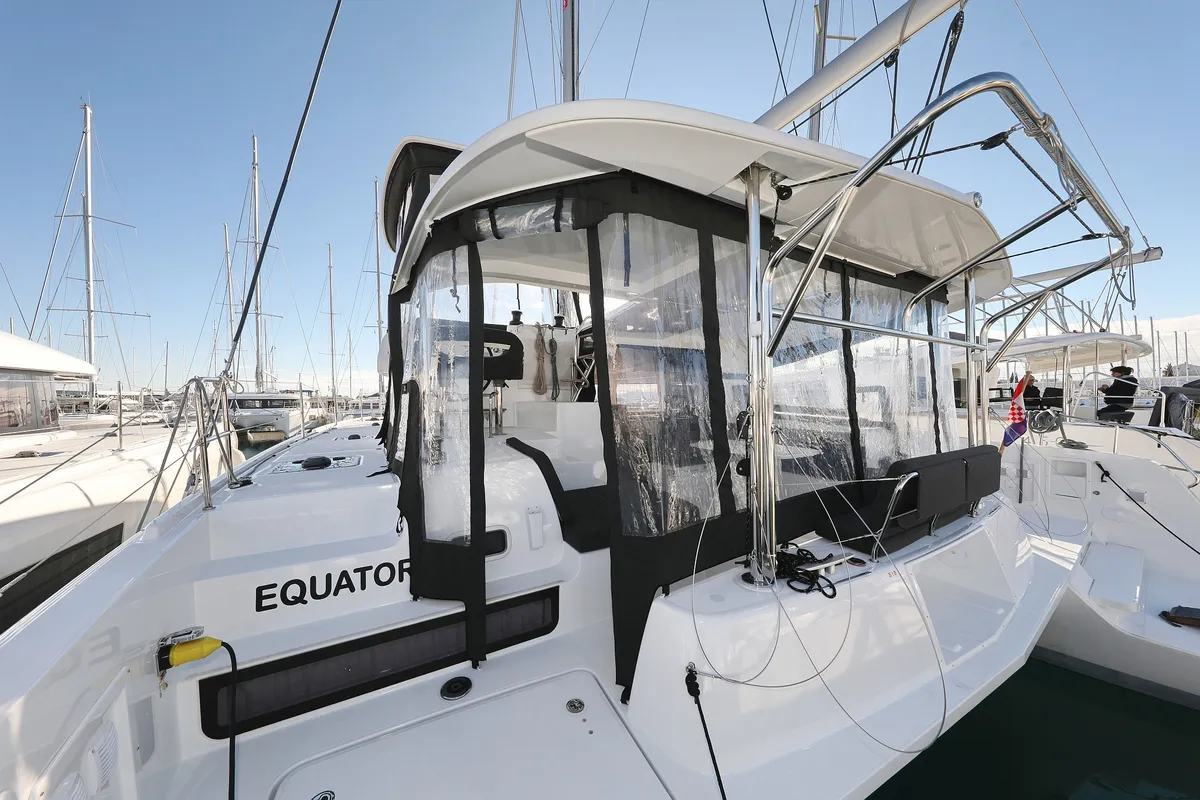 Equator, a Lagoon 42 catamaran at Općina Sukošan, Croatia